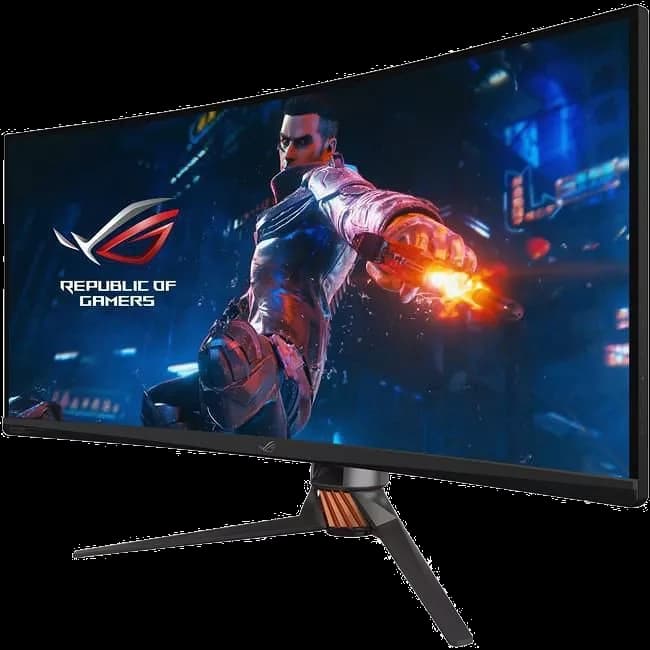 ASUS 90LM03T0-B013B0 Swift PG35VQ 35" UW-QHD Curved Screen LED Gaming LCD Monitor - 21:9 Armor Titanium