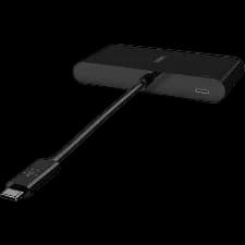 Belkin AVC004BK-BL USB-C Multiport Adapter, USB-C to HDMI - USB A 3.0 - VGA, up to 100W Power Delivery, up 4k Resolution