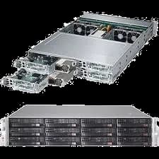 Supermicro SYS-6028TP-HTTR 2U Rack Barebone - C612 Chipset - 4x Node - Socket LGA 2011-v3 - 2x CPU