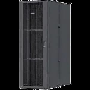 Panduit S8212BA Net-Access S Rack Cabinet - 42U Wide for LAN Switch, Patch Panel - Black - Steel
