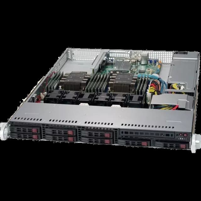 Supermicro CSE-113AC2-605WB SuperChassis - 1U Rack - 8x 2.5" - 600 W Platinum - Backplane