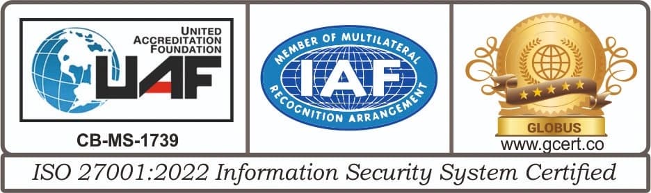 ISO 27001:2022 Information Security Management System certificate