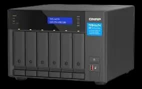 QNAP TVS-H674-I3-16G-US Desktop SAN/NAS - Intel Core i5-12400 - 6x 3.5 - 2x M.2 - 2x 2.5GbE - 1x USB-C