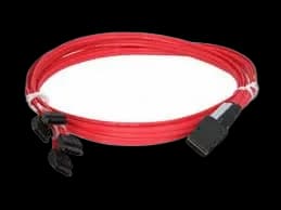 3ware CBL-SFF8087OCF-10M 1M MULTI-LANE INTERNAL SERIAL SATA BREAKOUT CABLE