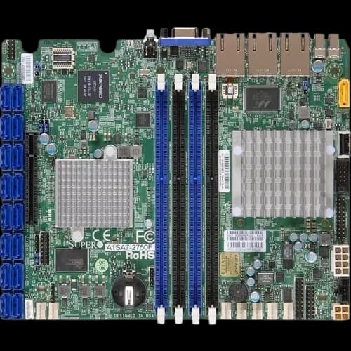 Supermicro MBD-A1SA7-2750F-B Server Motherboard - Socket BGA-1283 - Intel 4x DDR3 - Proprietary Form Factor - 3x RJ-45