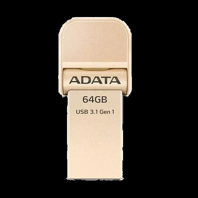 ADATA AAI920-64G-CGD AI920 64 GB USB 3.1 Gold Flash Drive