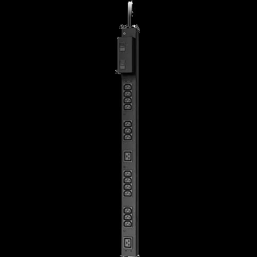 APC AP6002A Basic 16-Outlet Half Height Rack PDU, 200-208V, 30A, (14) C13, (2) C19