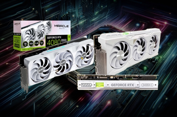 MANLI and EMTEK Unveil White GeForce RTX 4080 SUPER Cards
